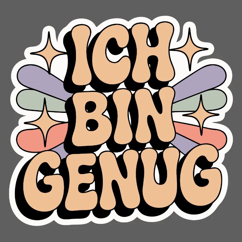 Ich bin genug – Retro Statement