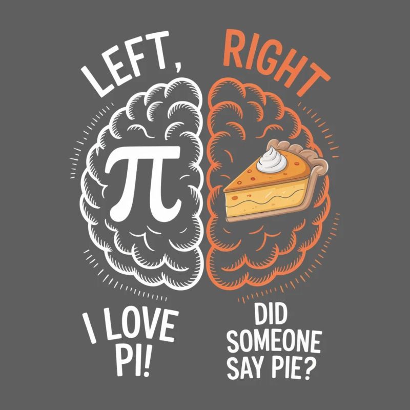 Pi vs Pie: Links Rechts Gehirn