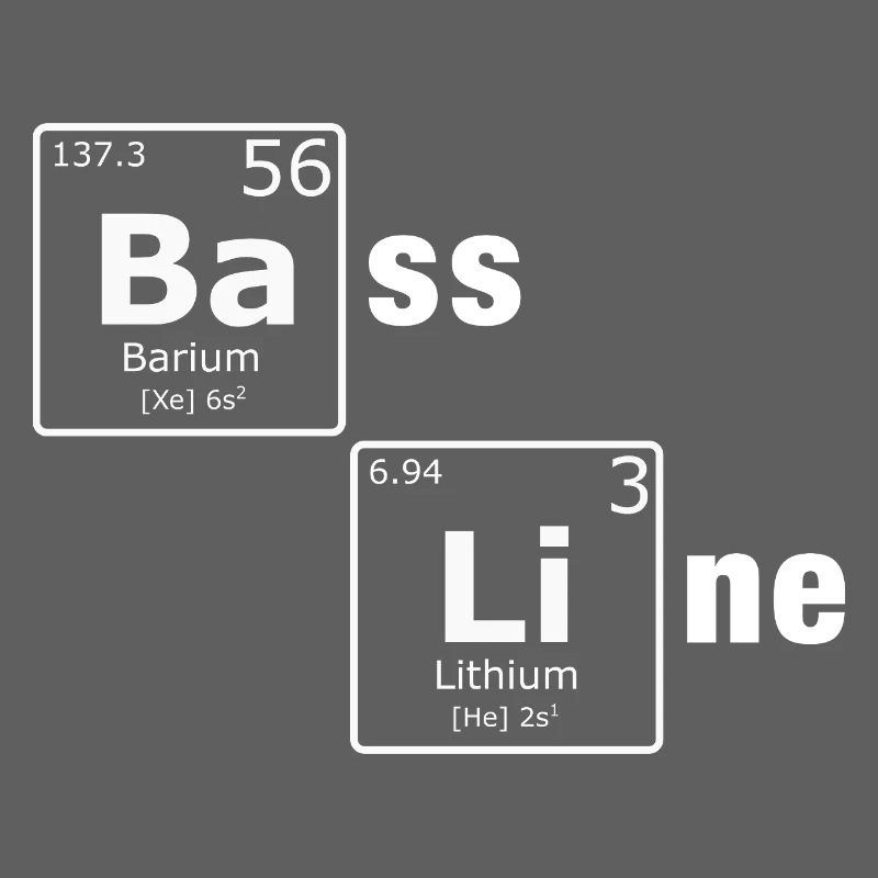 Ligne de basse PSE Éléments du tableau périodique Nerd