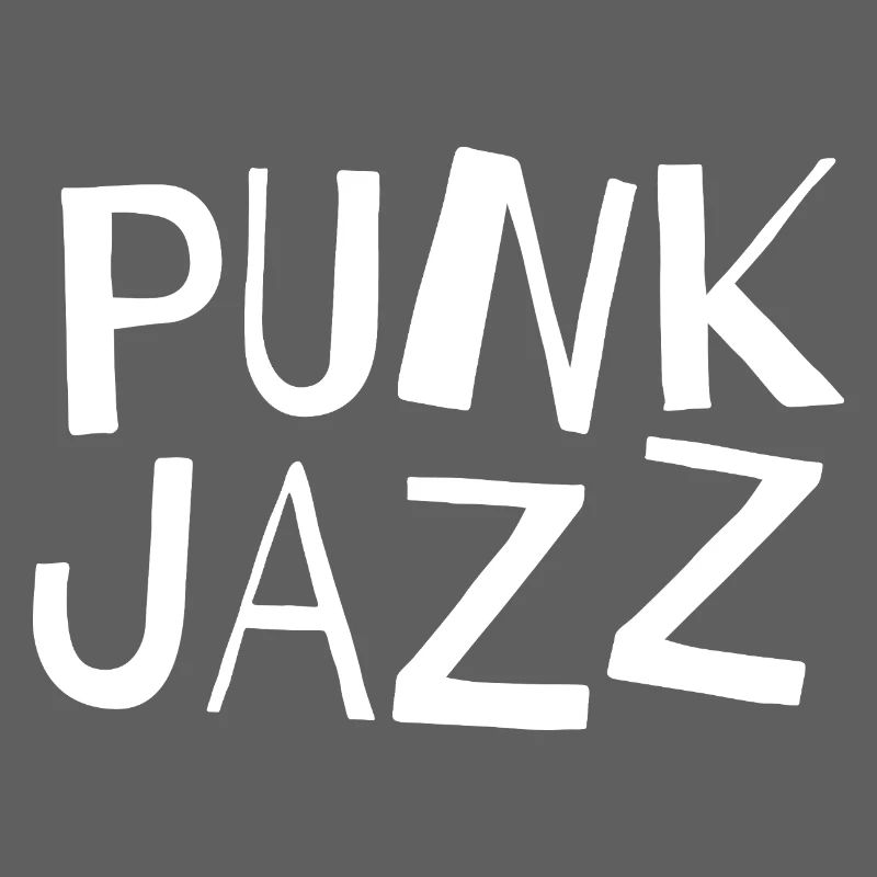 Punk Jazz typography logo Glyphs