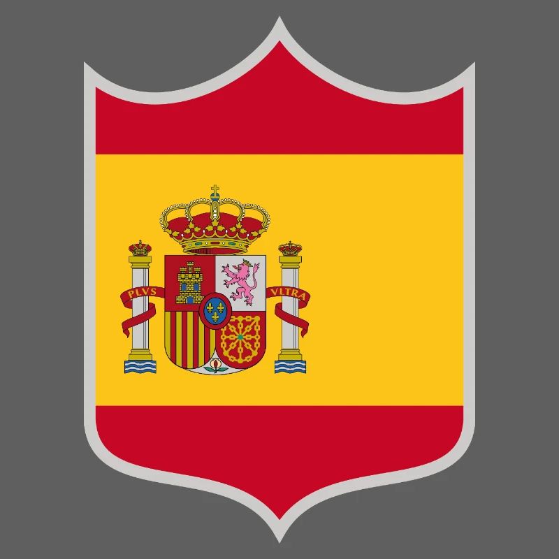 Spanien Flagge Wappen