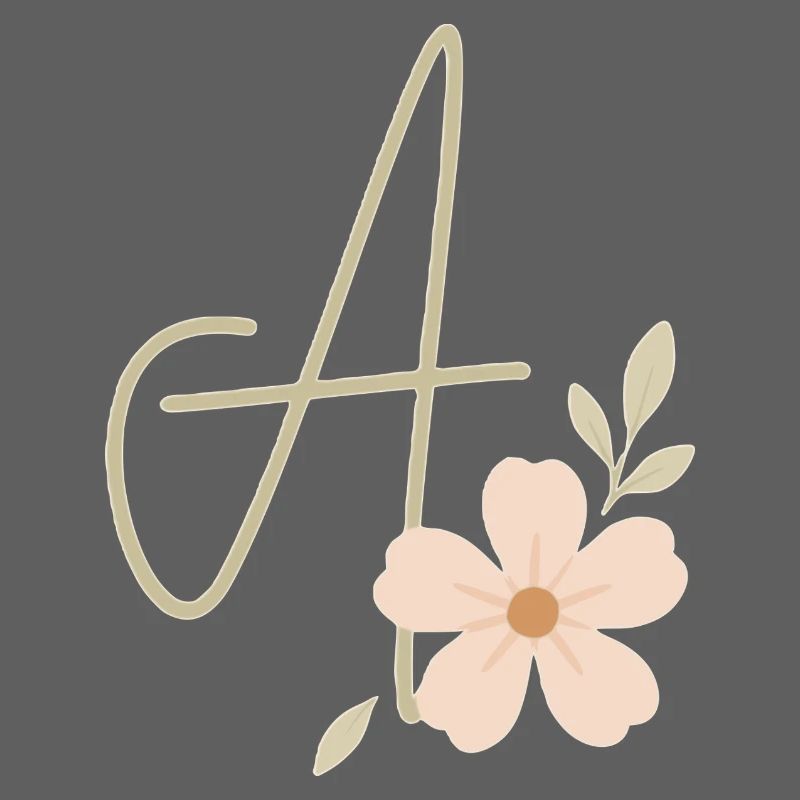 Monogramm Eine Blüte