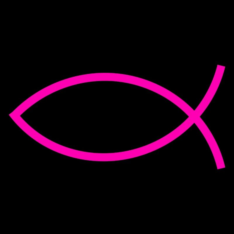 Jesus fish pink ichthys fish fish fish