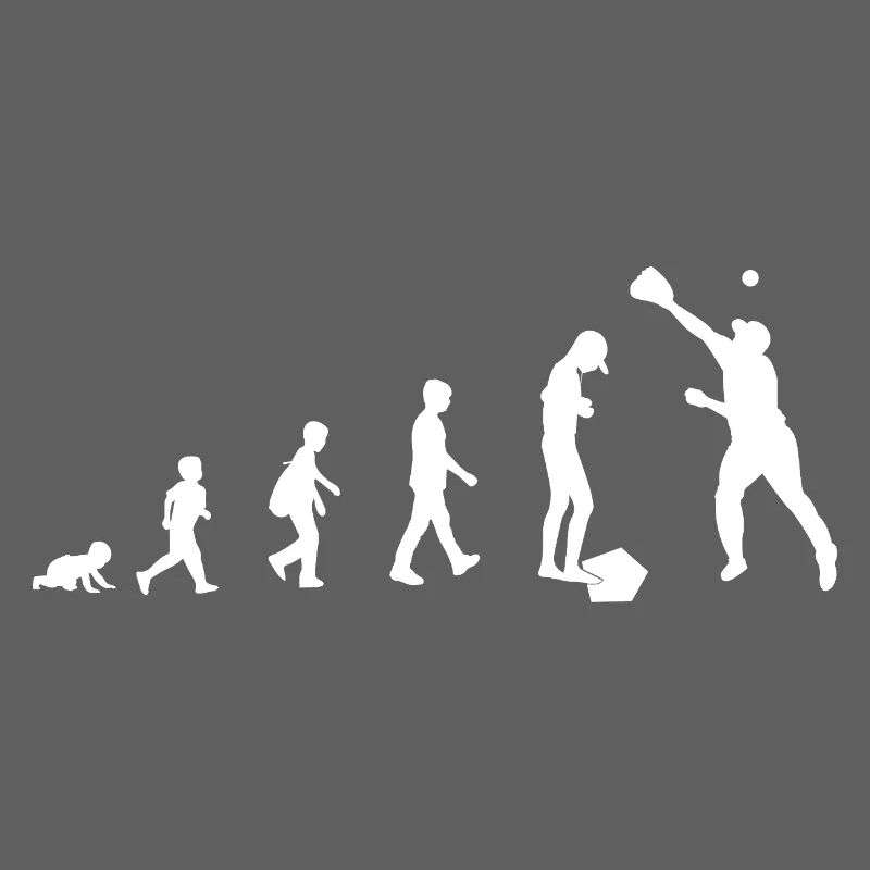 Évolution du bébé au joueur de baseball / sport