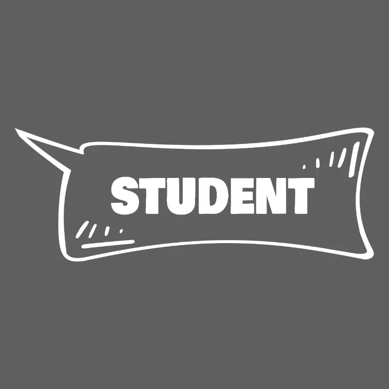 Sprechblase Student
