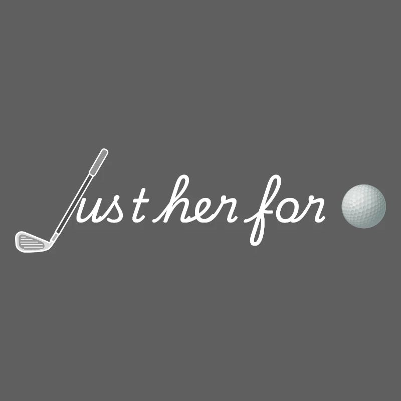 Juste elle pour le golf