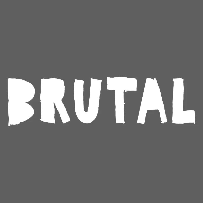Brutal Distressed Bold Logo-Design