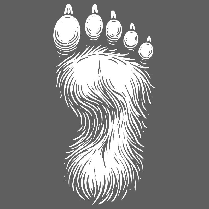 Conception cool de l’empreinte Bigfoot