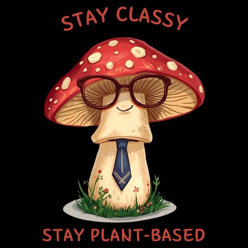 Stay Classy - Design de champignon nostalgique
