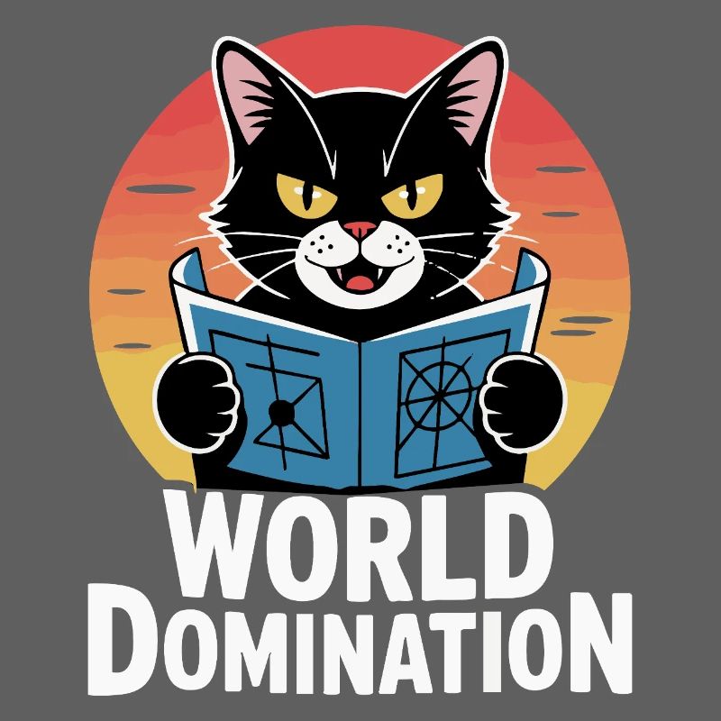 Domination mondiale – un chat avec de grands projets