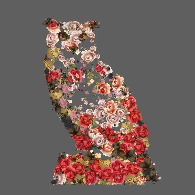 Portrait der großen Vintage Eule. Eule, Eule