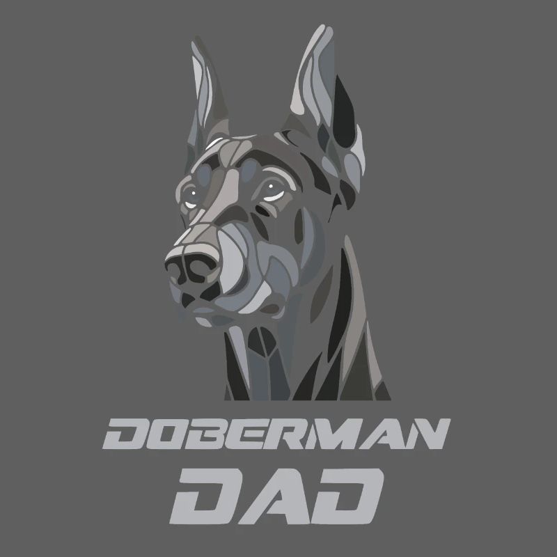 Dobermann Papa Hundekopf