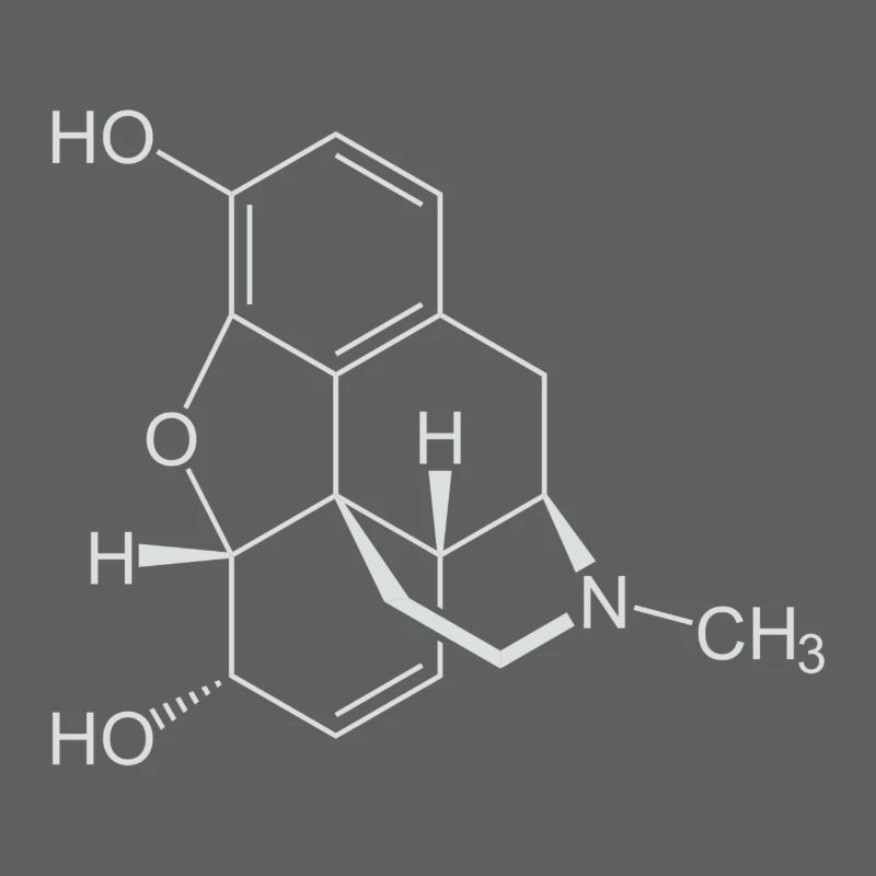 Morphine structural formula