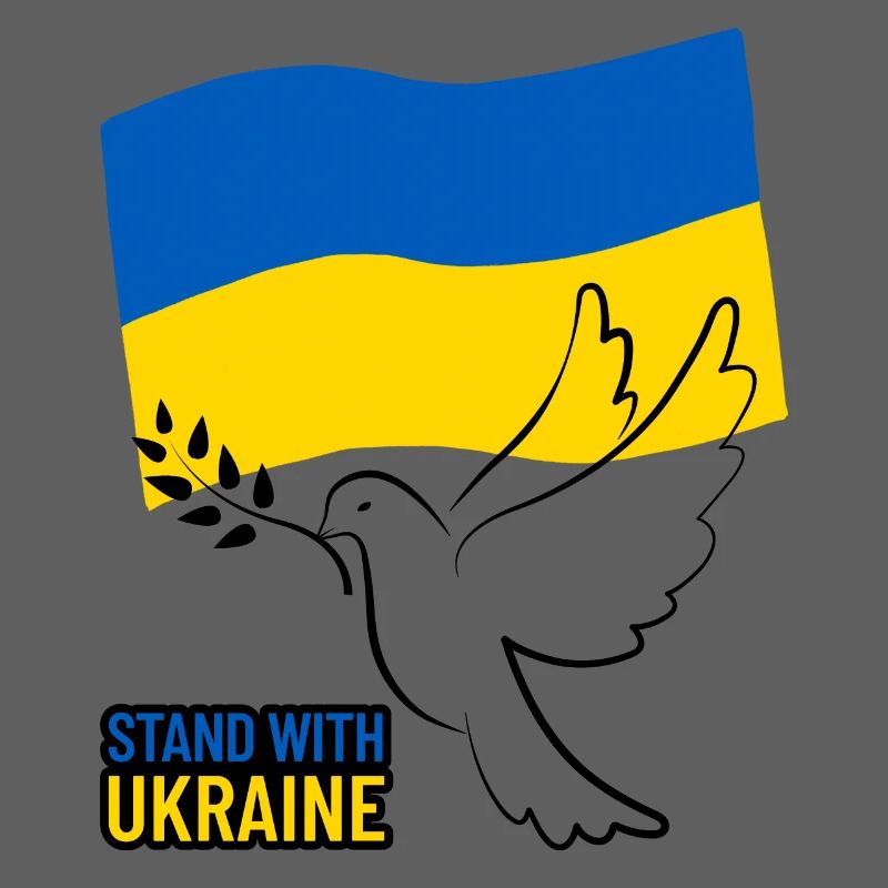 Drapeau de l’Ukraine avec motif d’aile