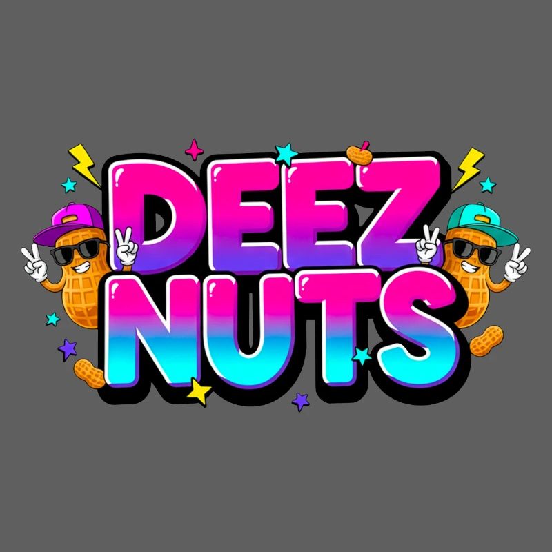 Deez Nuts - Graffiti drôle coloré