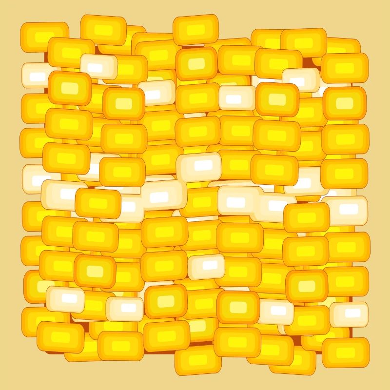 SWEET CORN COSTUMES - CORN PATTERN - YELLOW