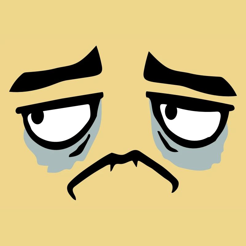 Grumpy sad disappointed face funny