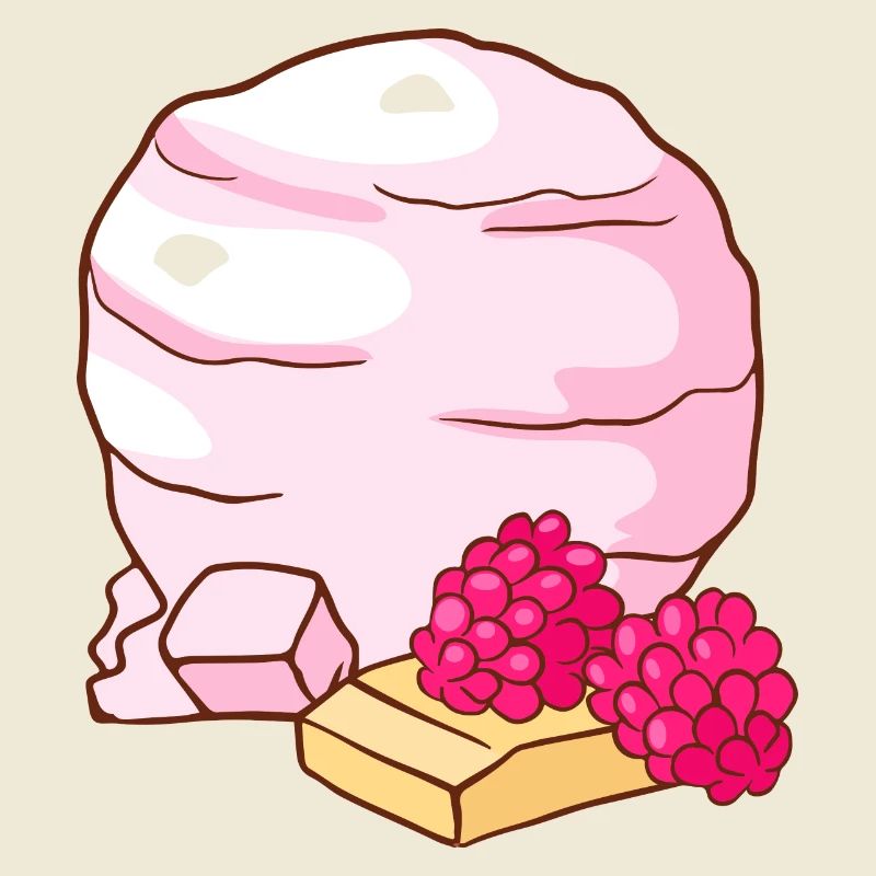 Himbeer Eis Speiseeis Eiskrem Eiscreme Kugeleis