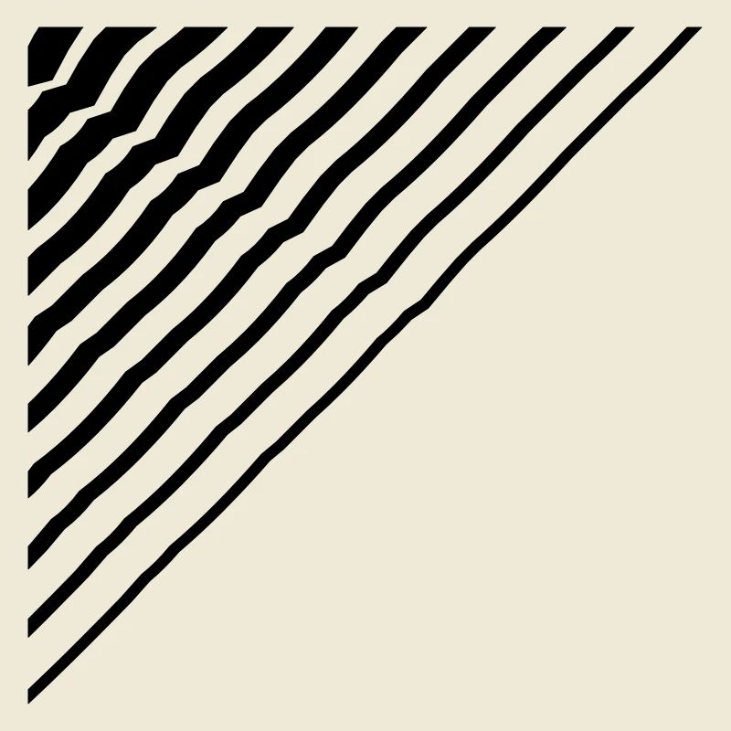 Triangular shape lines Many lines pattern