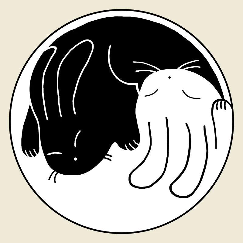 Kaninchen Yin-Yang