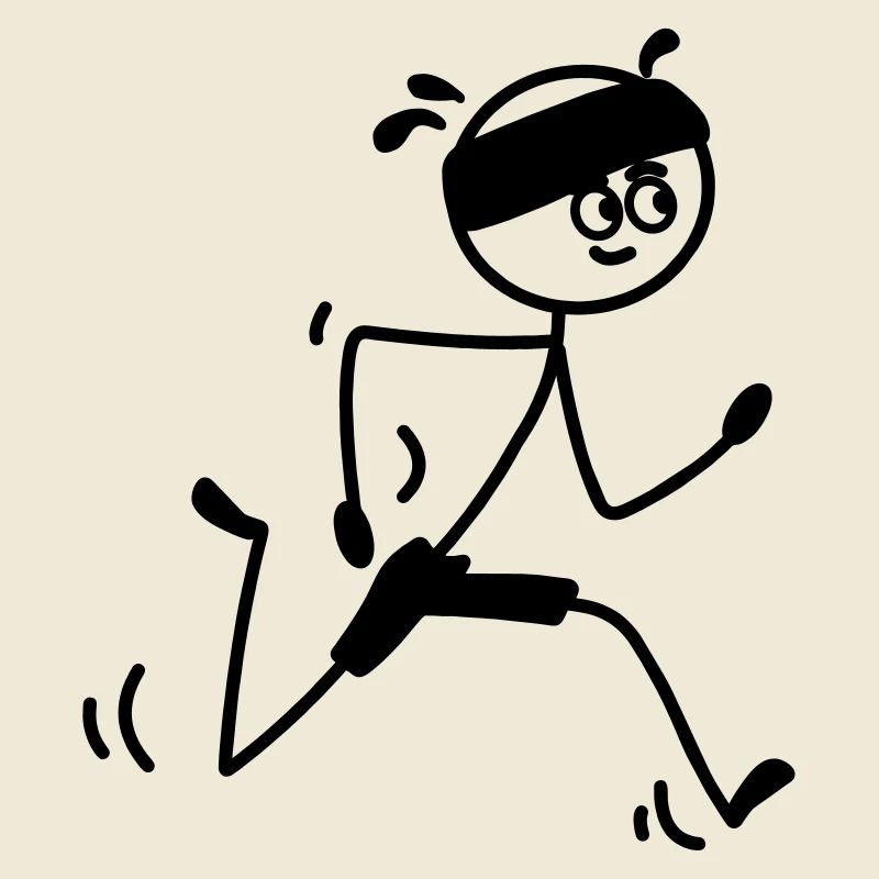 Läufer jung oder Mann mit Schweißband