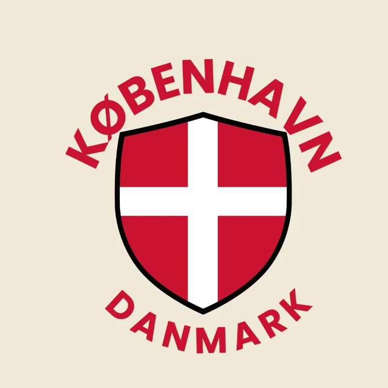 Bouclier de Copenhague avec drapeau danois