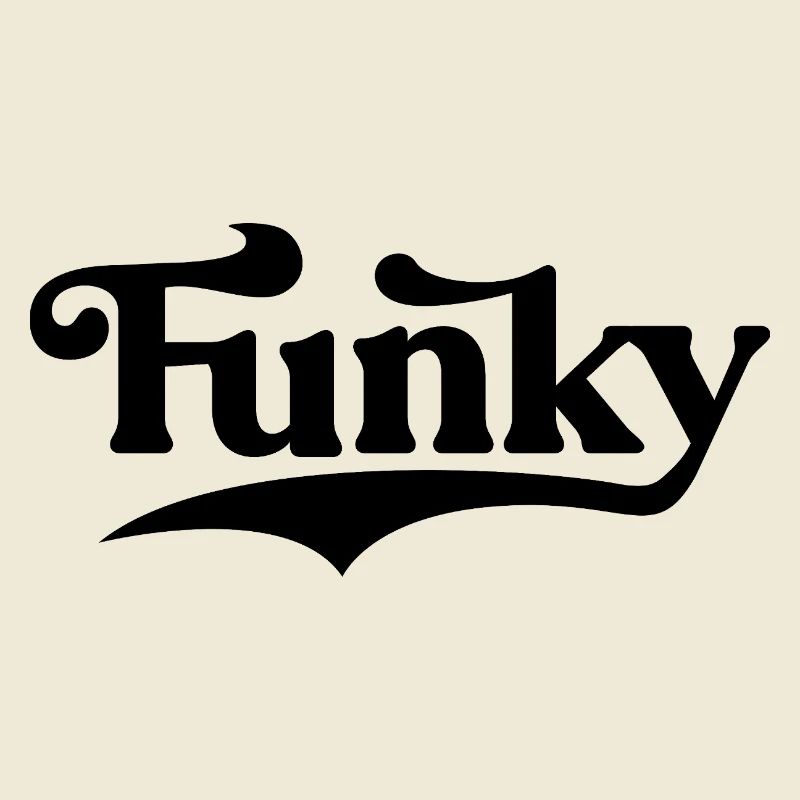 Musique funky Conception typographique audacieuse