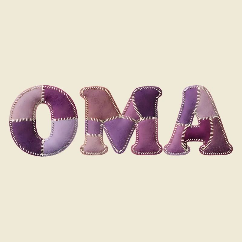 OMA Patchwork Stoff Design Geschenkidee