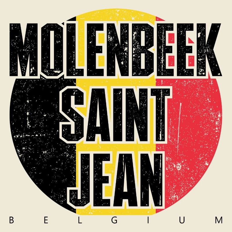 Bold Block Typography with Red Circle