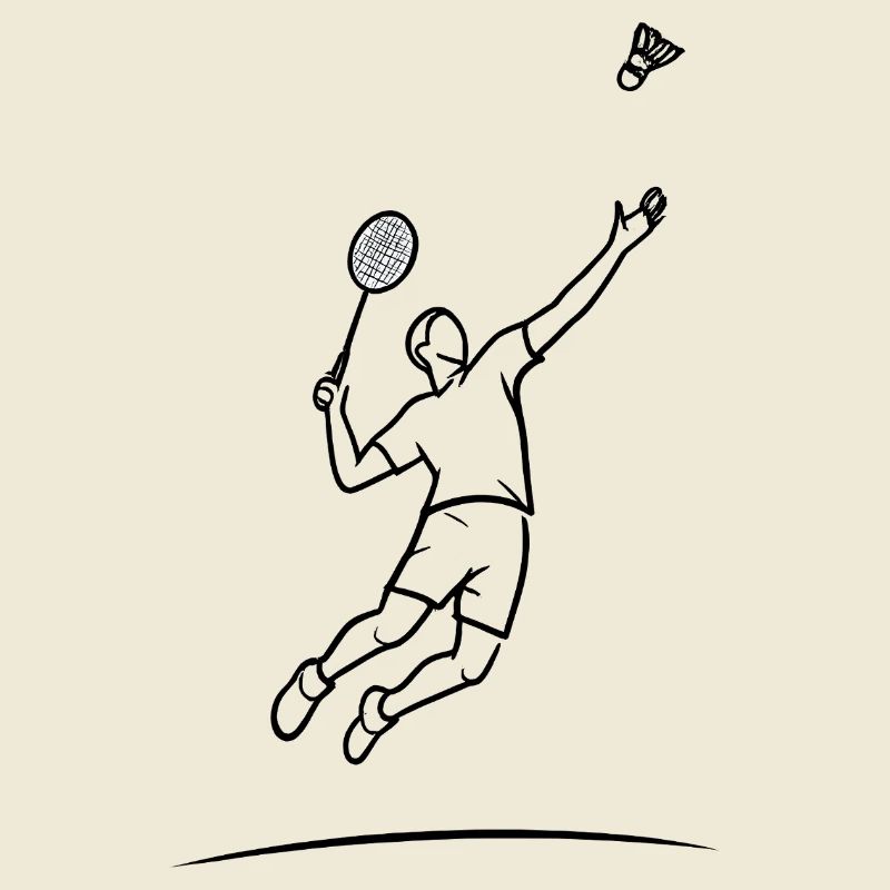 Badminton-Sprungheld