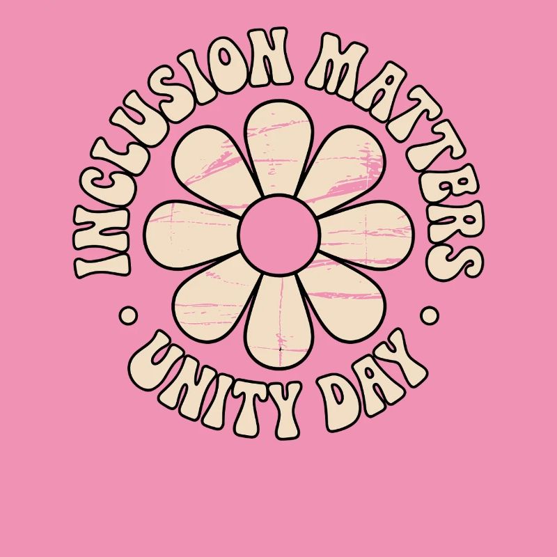 Inklusion Botschaft Retro Blumen