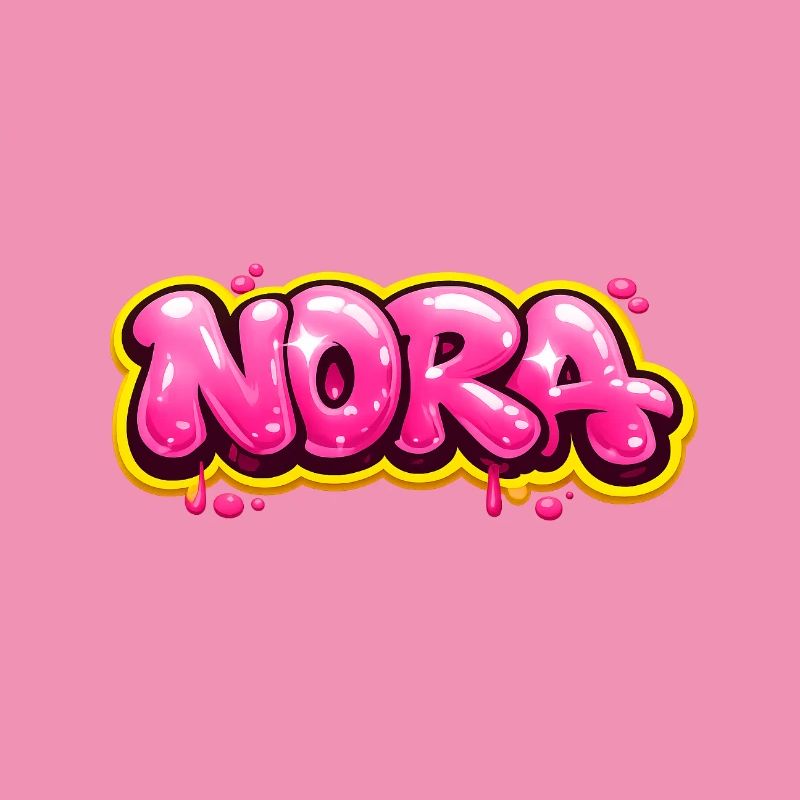 NORA GRAFFITI NAME FOR PERFECT GIFT PRINTABLE 