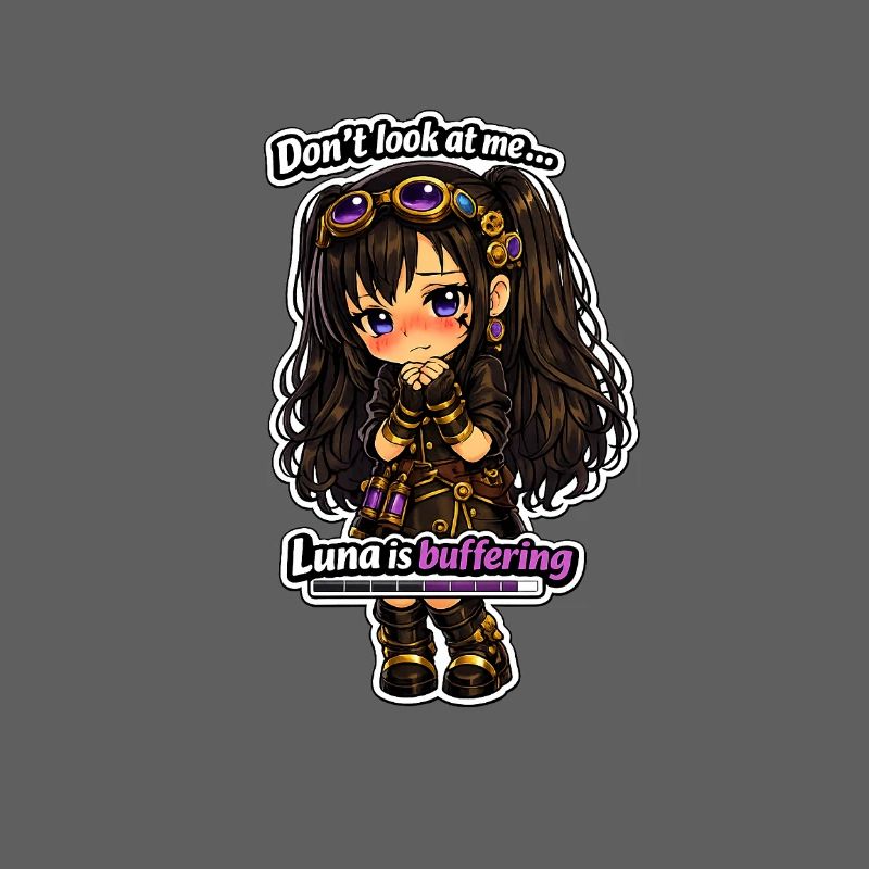 Luna Buffing Chibi Steampunk