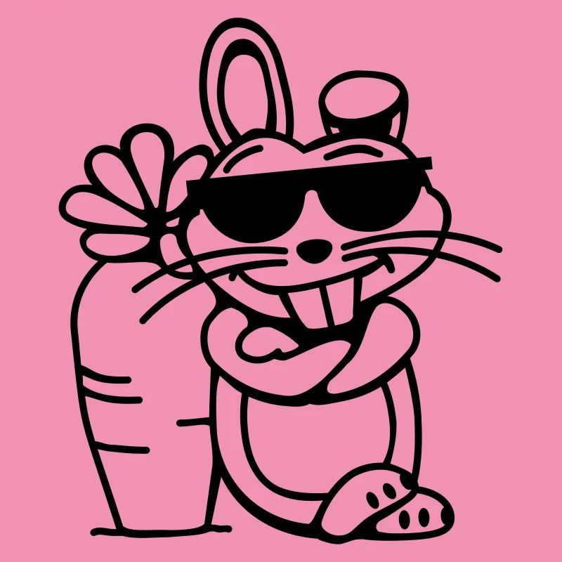 Cooler Hase (vec)