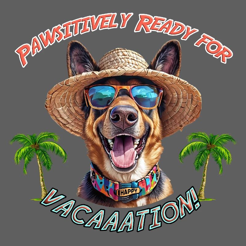 Shepherd Dog in Summer Look: Pawsitively Ready