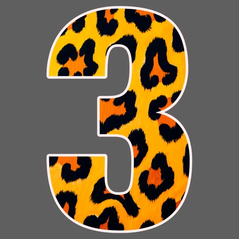 Leopard 3 Zahl Muster