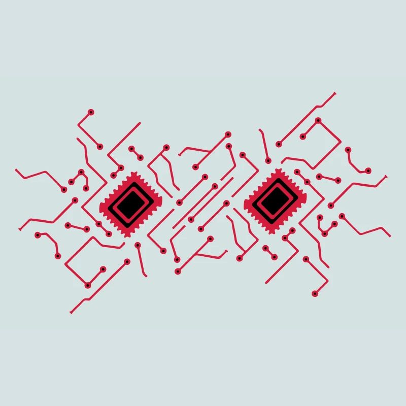 circuitry technology lines microchip disk pattern