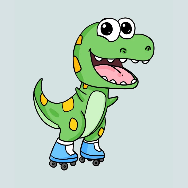 Inline Skating Roller Skates Dinosaur