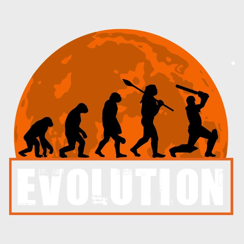 Évolution de la silhouette du joueur de cricket et du batteur
