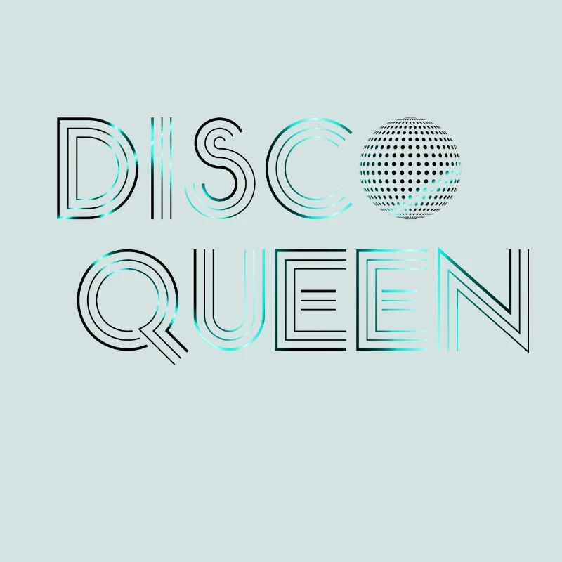 Disco Queen Neon Blue
