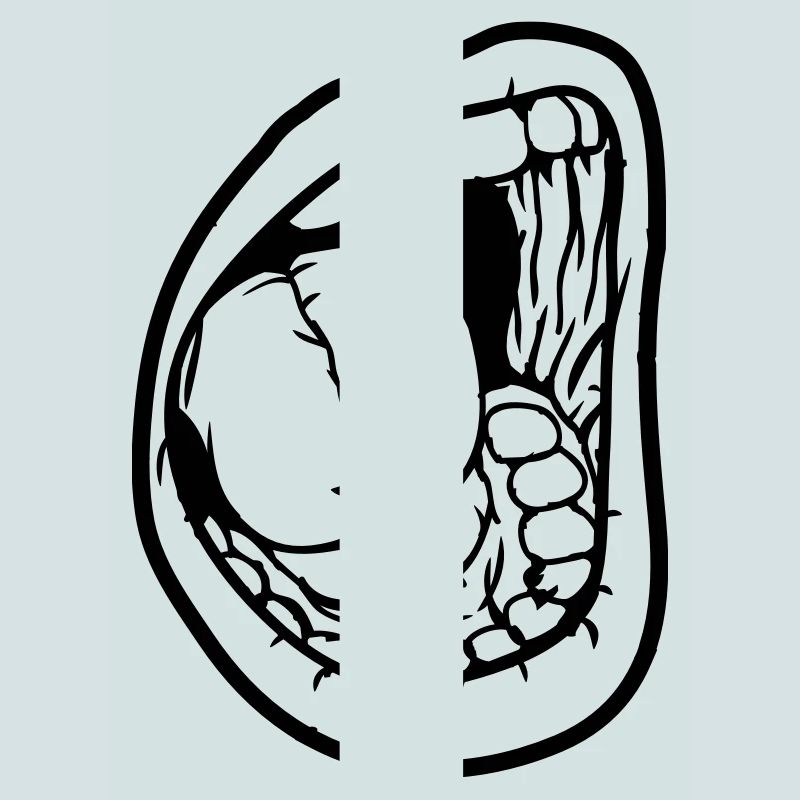 Crier bouche ouverte
