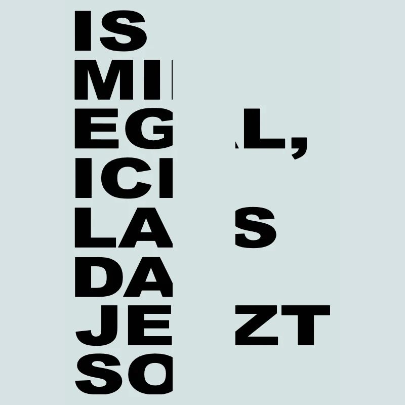 is mir egal ich lass das jetzt so