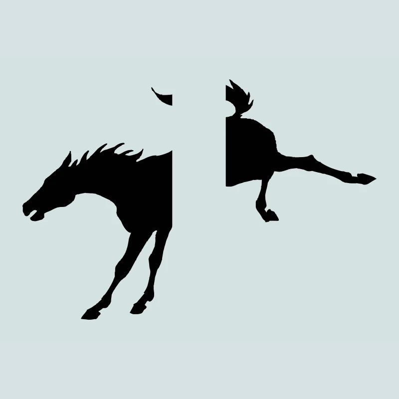 Bockendes Pferd