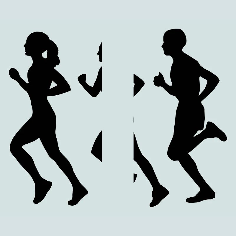 Running Group (Silhouette)
