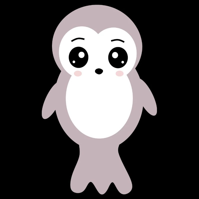 Kawaii Seehund Seehunde Robbe Robben Tiere Kawaii