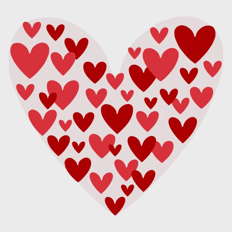 Many hearts pattern