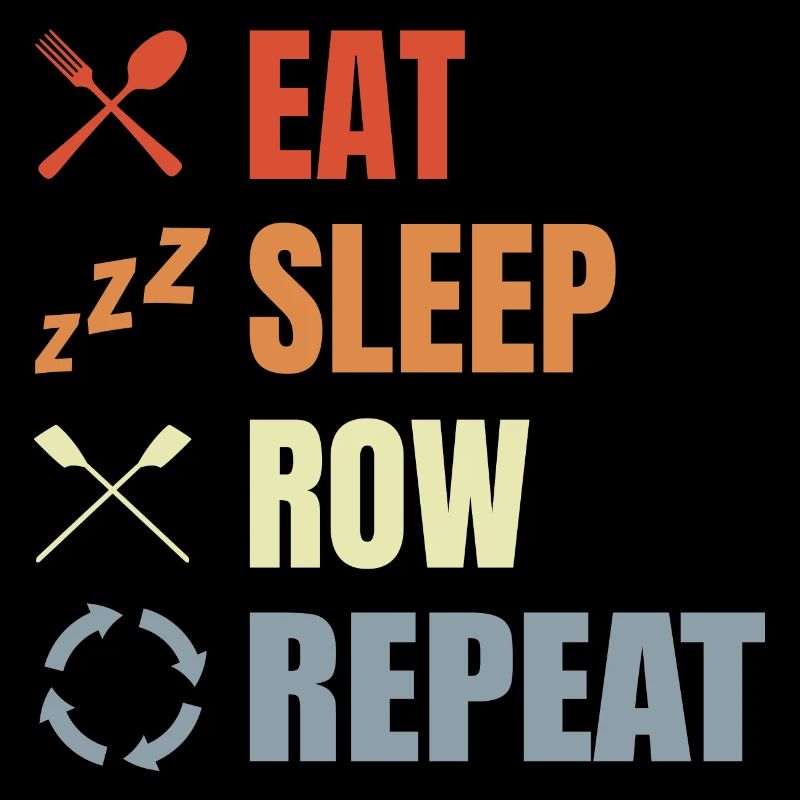 Manger, dormir, ramer, répéter