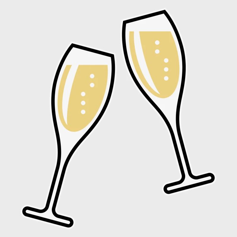 2 Sektgläser (Sekt / Oval / Zu / 3C)