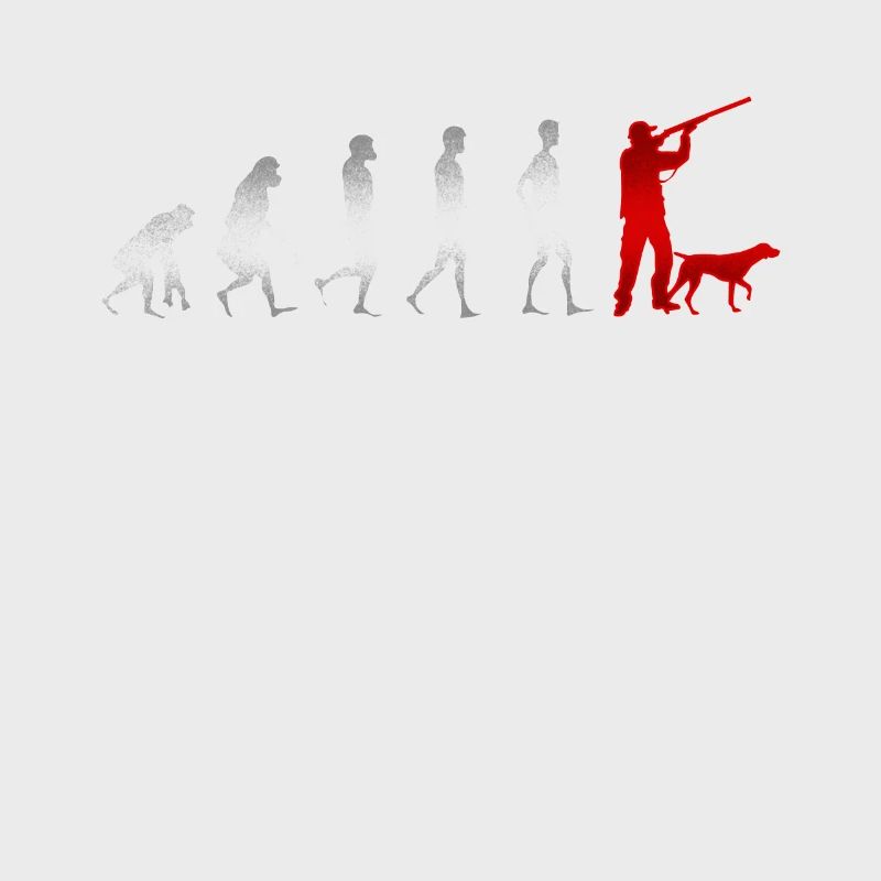 Evolution Hunt Hunter chasse le chien de chasse cadeau