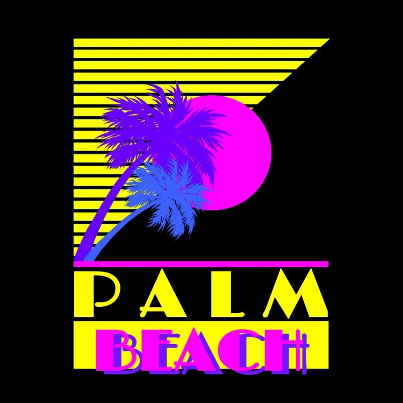 Palm Beach 80's Retro Style